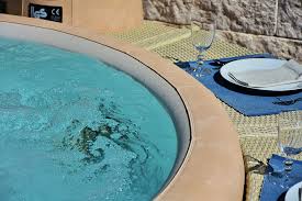 semi underground pool